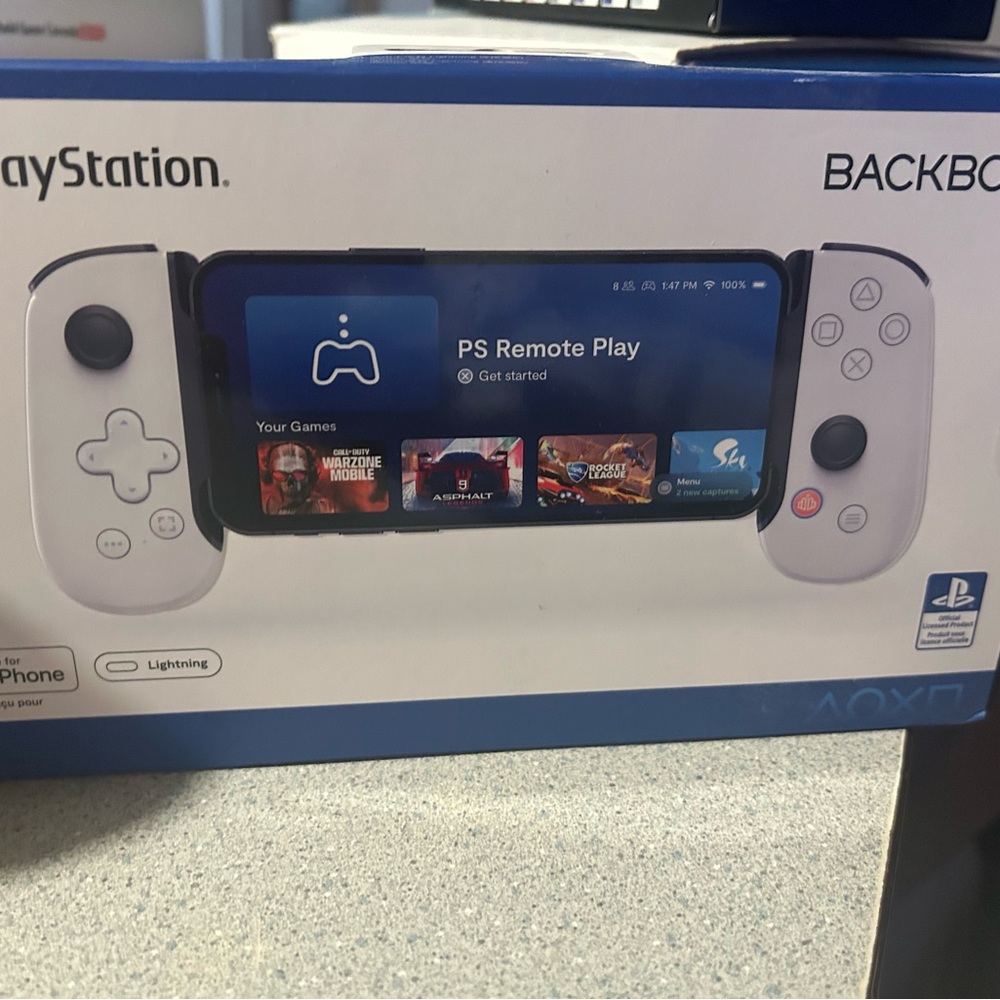 Nintendo White and Black Mobile Gaming Controller